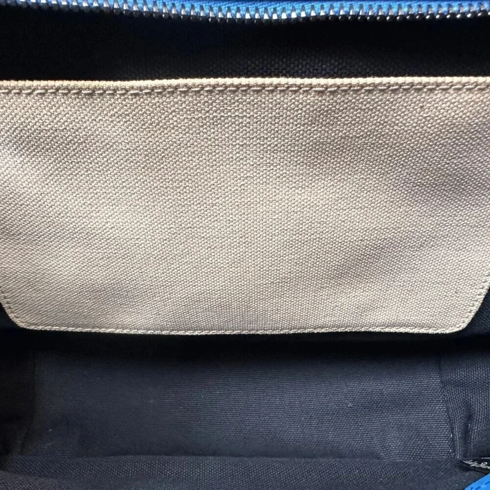 Rag & Bone Small Blue Leather Pilot Bag